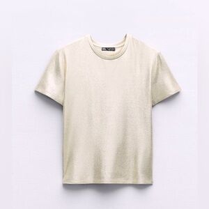Zara Gold Knit Top